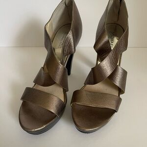 Michael Kors Metallic Bronze Heels
